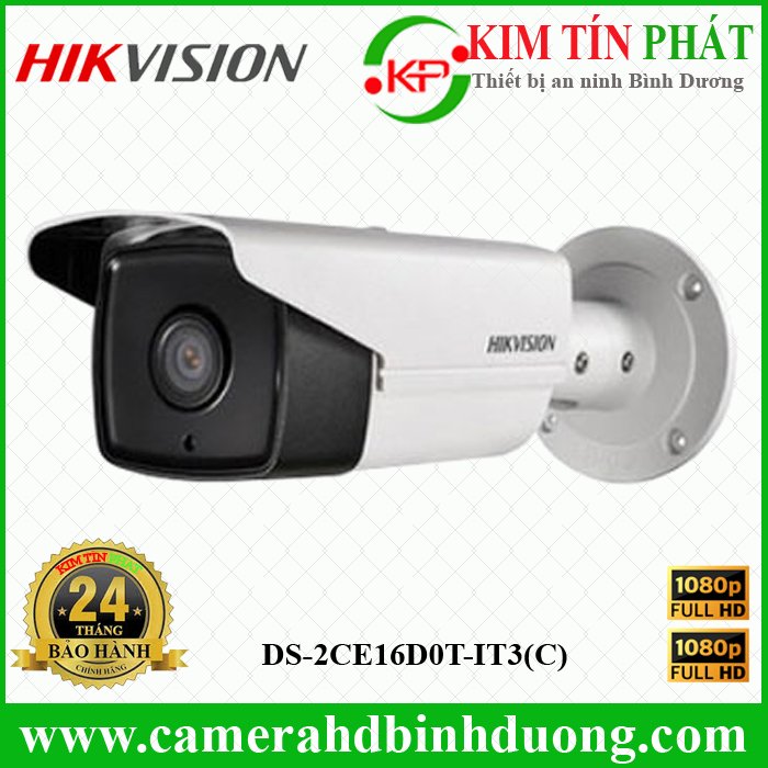 Camera HDTVI thân hồng ngoại 2MP Hikvision DS-2CE16D0T-IT3(C)