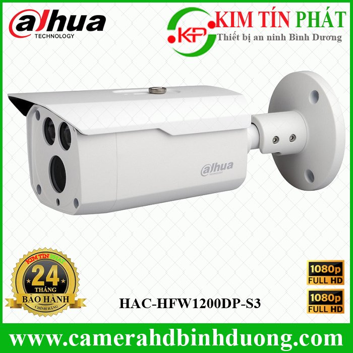 Camera HDCVI 2.0MP Dahua HAC-HFW1200DP-S3