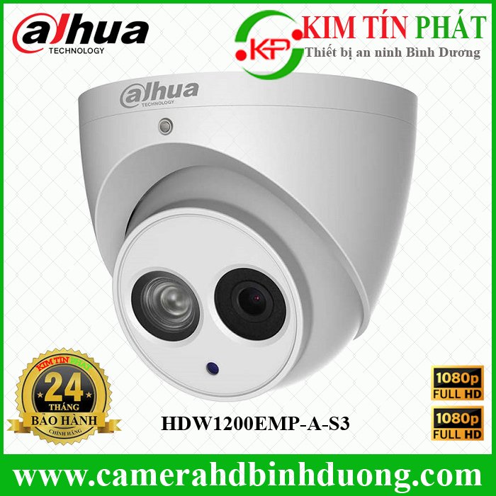 Camera HDCVI 2MP Dahua HAC-HDW1200EMP-A-S3
